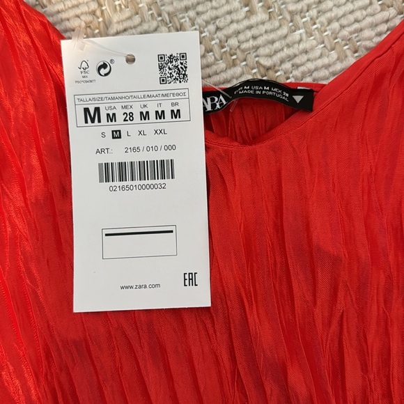 Zara red crop tank top - Picture 2 of 3